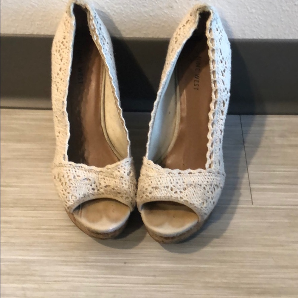 Gently used Nine West wedges